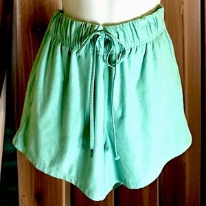 🏃♀️ATHLETIC WORKS🏃♀️ELASTIC WAIST DRAWSTRING POCKET LOUNGE SPORT SHORTS EUC